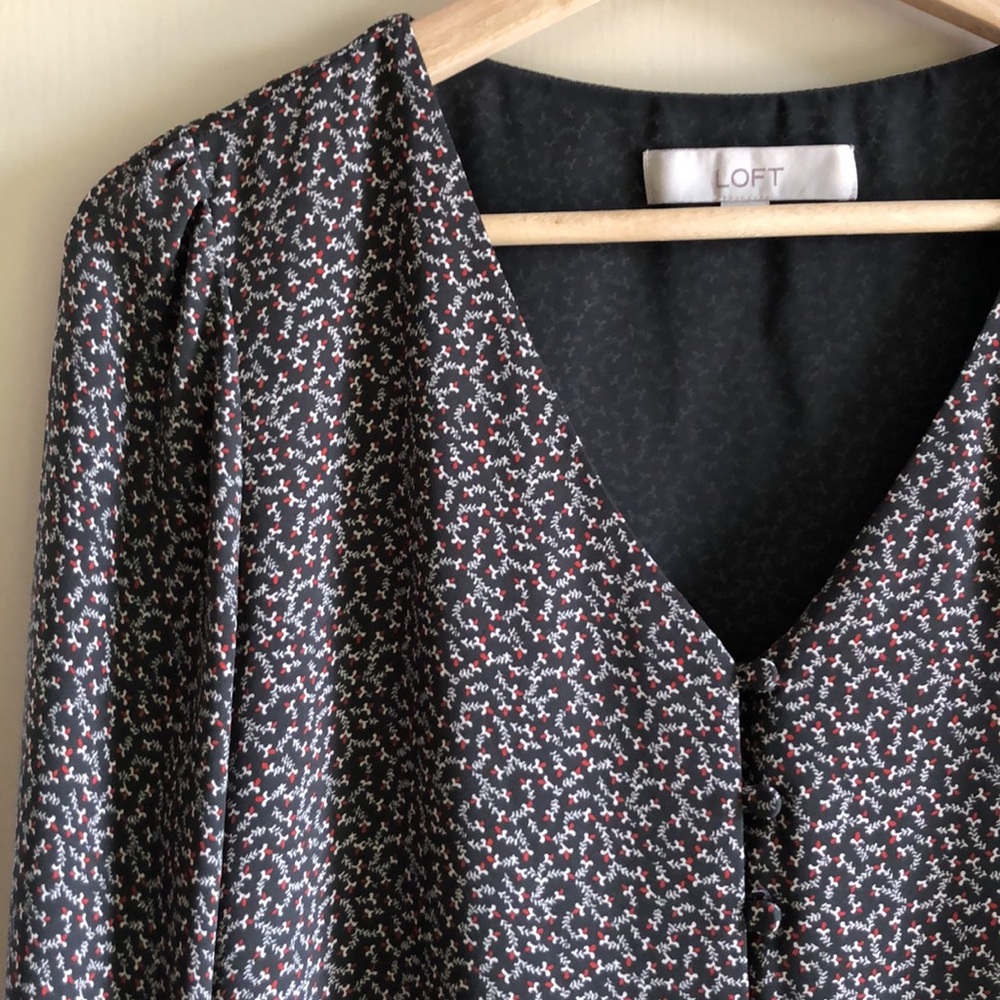 Ann Taylor Loft floral blouse